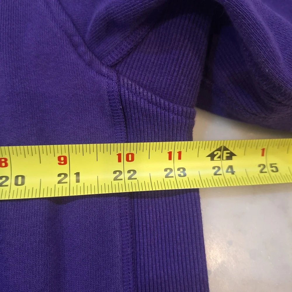 Nike LSU Tigers Sweatshirt Mens Large Purple Side Zip Crewneck Pullover NCAA